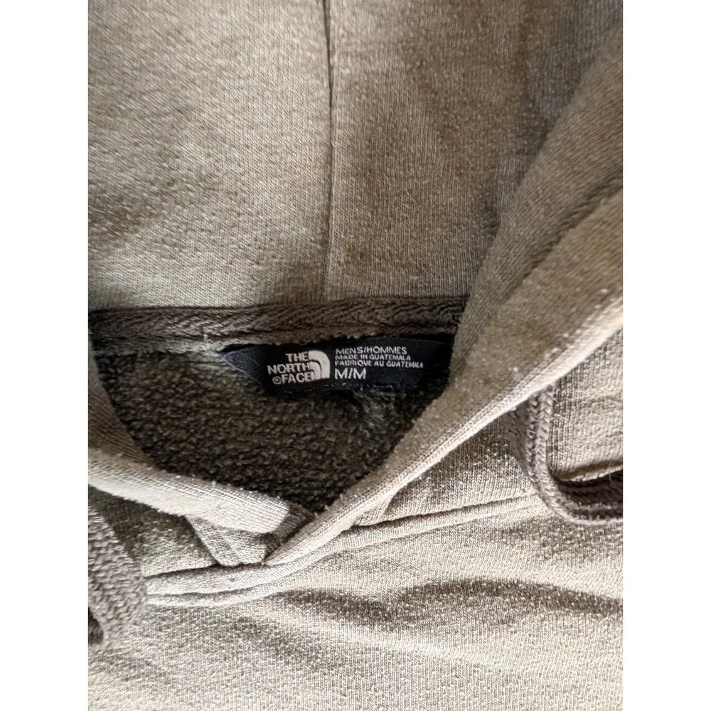 The North Face Mens Olive‎ Green Heathered Logo Pullover Hoodie 5055